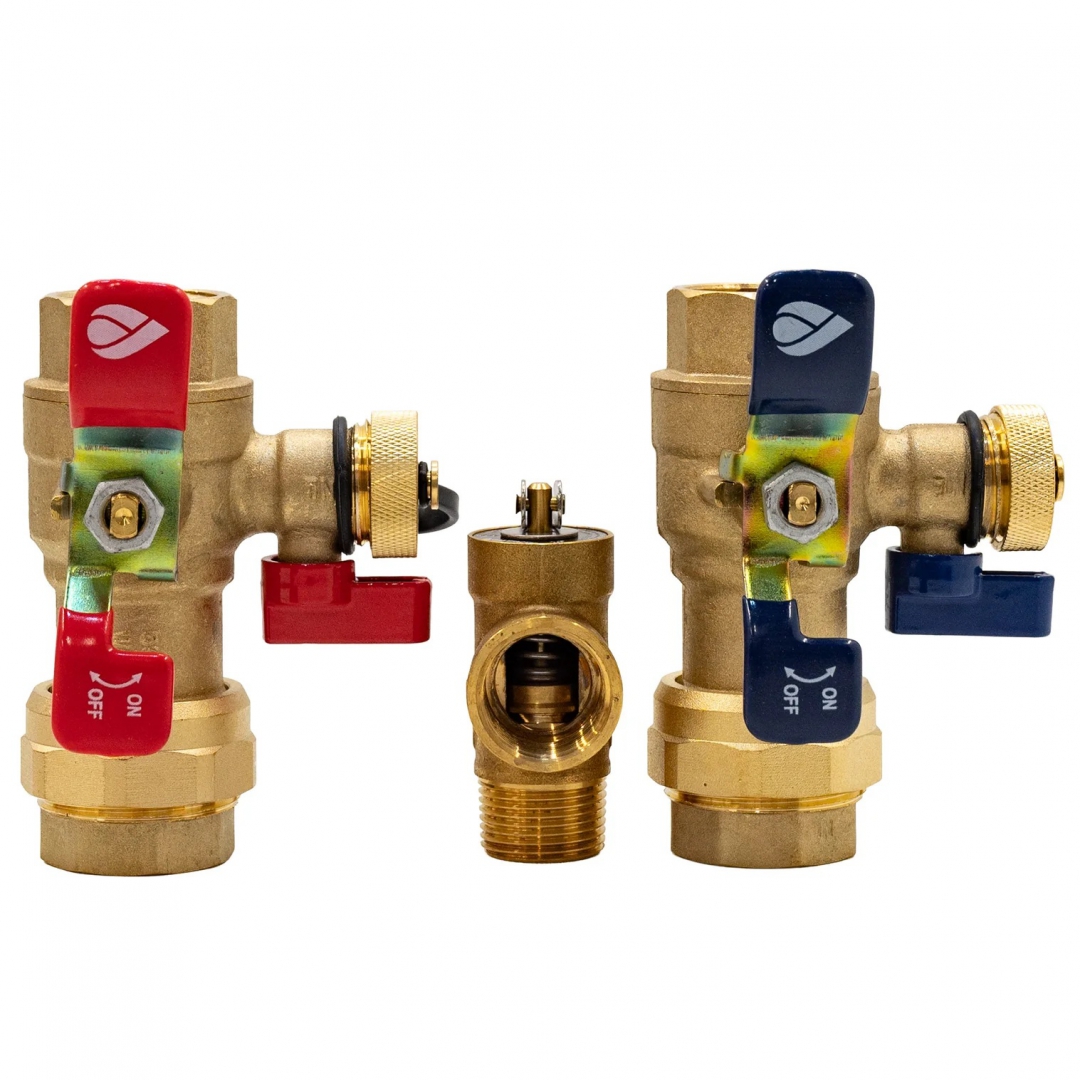 CALEFACTIO Calefactio Tankless Valve Kit With Pressure Relief Valve - NPT